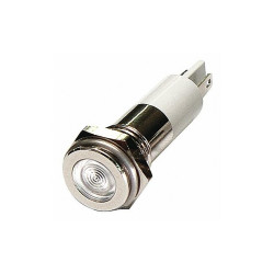 Sim Supply Flat Indicator Light,White,12VDC  24M097