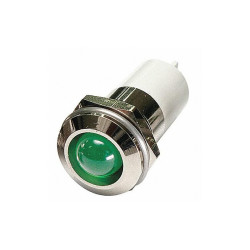 Sim Supply Round Indicator Light,Green,110VAC  24M153