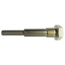 Sim Supply Industrial Thermowell,Brass,1-1/4-18  24C456