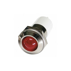 Sim Supply Round Indicator Light,Red,110VAC  24M151