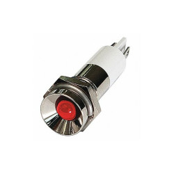 Sim Supply Protrude Indicator Light,Red,110VAC  24M090