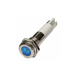 Sim Supply Flat Indicator Light,Blue,110VAC  24M073