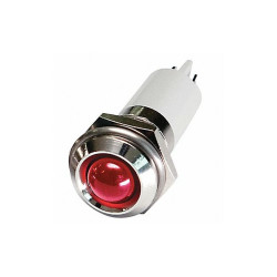 Sim Supply Round Indicator Light,Red,110VAC  24M115