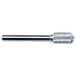 Sim Supply Cylinder Bur SC,Radius,3/8",Carbide  19D673