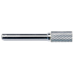 Sim Supply Cylinder Bur SA,Carbide,1/4",Single Cut  19D636