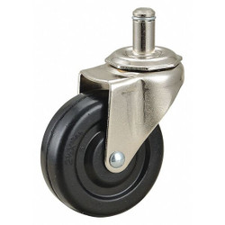 Manufacturer Varies Stem Caster,2 1/2"dia,Rubber,75lb 429H11