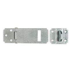 Sim Supply Fixed Staple Hasp,Galvanized,3 1/2" L  1RBG7