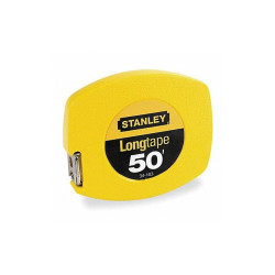 Stanley Long Tape Measure,3/8 In x 50 ft,Yellow 34-103