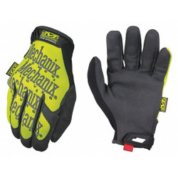 Mechanix Wear Mechanics Gloves,Hi-Vis Yellow,9,PR SMG-91-009