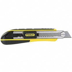 Stanley Snap-Off Utility Knife,7 In,Black/Yellow 10-481
