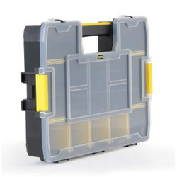 Stanley Comprt Bx,Integ Snaps,Clr/Blk/Ylw,2.7 in STST14022