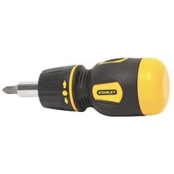 Stanley Multi-Bit Screwdriver, NumBits 6 66-358