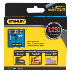 Stanley Staple,3/8 Leg L (In.),Heavy Duty,PK1250 STHT71836