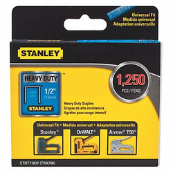 Stanley Staple,1/2 Leg L (In.),Heavy Duty,PK1250  STHT71837