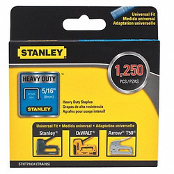 Stanley Staple,5/16 Leg L(In.),Heavy Duty,PK1250 STHT71834