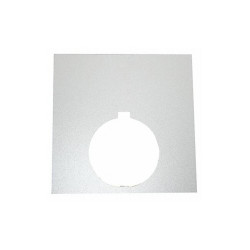 Eaton Legend Plate, Black/White/Silver, Square 10250TLP76