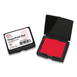 LEE Inkless Fingerprint Pad, 2.25" x 1.75", Red 03028