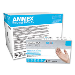 AMMEX® Professional GLOVES,VINYL,NO PWD,M,100 VPF64100