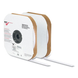VELCRO® Brand Sticky-Back Fasteners, Hook Side, 1" X 75 Ft, White 191033
