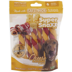 Healthy Chews Super SnaXX Twists Cheese & Bacon Dog Treat (6-Pack) 1551322