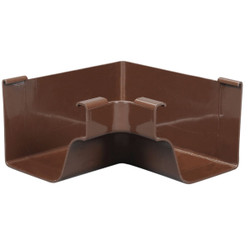 Amerimax 5 In. Traditional K-Style Brown Vinyl Gutter Inside Miter M1504