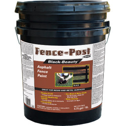 Gardner Fence-Post Black-Beauty 5 Gal. Asphalt Fence Paint 9005-GA
