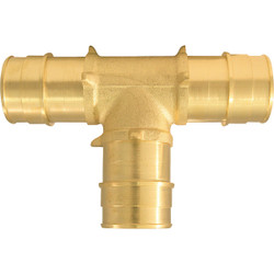 Apollo Retail 1 In. x 1 In. x 1 In. Barb Brass PEX-A Tee EPXT11