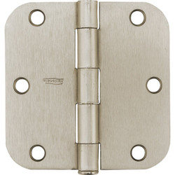 National 3.5 In. Satin Nickel 5/8 In. Radius Door Hinge (12-Pack) N612061