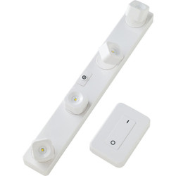 Light It FastTrack White LED Remote Control Battery Operated Light Set 30036-308