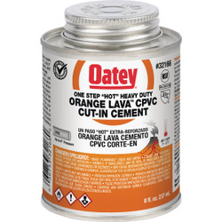 Oatey 8 Oz. Orange Lava One-Stop "Hot" Heavy-Duty CPVC Cement 32166