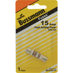 Bussmann 15A Limitron KTK Cartridge Heavy-Duty Cartridge Fuse BP/KTK-15