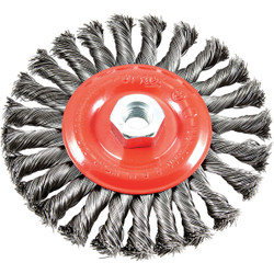 Forney 6 In. Twisted/Knotted .012 In. Angle Grinder Wire Wheel 72758