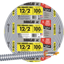 Southwire 100 Ft. 12/2 AC Armored Cable Electrical Wire 55274923