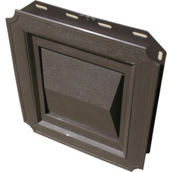 Builder's Best 4 In. Brown Plastic J-Block Dryer Vent Hood 111717