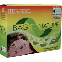 Bag to Nature 10ct 33g Leaf & Yard Bag BTN3339R