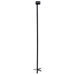 Tie Down 6 In. x 48 In. Black Iron Double Head Earth Anchor 59080L