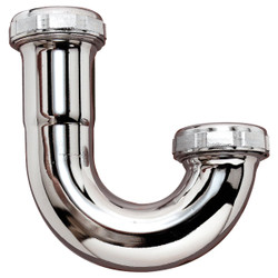 Keeney 1-1/4 In. Chrome Plated Brass J-Bend 10300CP