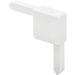 Prime-Line White C Sash Plastic Square Cut Corner (20 Count) PL14323