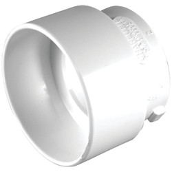 Charlotte Pipe 3 In. Sch 30 SPG x 2 In. Sch 40 Hub DWV Reducing PVC Bushing