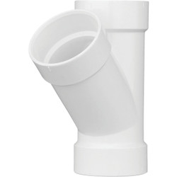 Charlotte Pipe 3 In. Schedule 30 DWV Hub PVC Wye PVC 01600  0600HA
