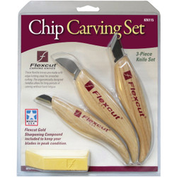 Flex Cut 3-Piece Chip Carving Knife Set  KN115