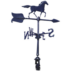 Whitehall Products 24 In. Black Aluminum Horse Weather Vane WV3-A-74SR-BKND