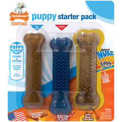 Nylabone Variety Flavor Puppy Starter Pack N102PSKWXR