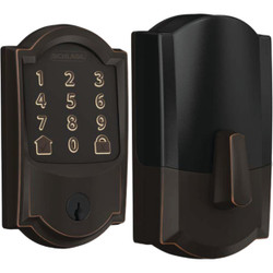 Schlage Encode Camelot Aged Bronze Smart WiFi Deadbolt BE489WB V CAM 716