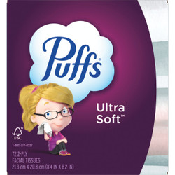 Puffs Ultra Soft Non-Lotion Facial Tissue (56-Count) 3700035038 Pack of 24