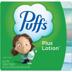 Puffs Plus Lotion Facial Tissue (56-Count) 3700034864 Pack of 24