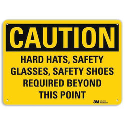 Lyle Caution Sign,7 in x 10 in,Aluminum U1-1054-RA_10X7