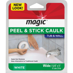 Magic 1-5/8 In. x 11 Ft. White Caulk Strip 3016