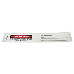 Badger Tag & Label Padlock Labl,.75x5in,PP;Polyest Lam,PK25 126