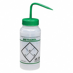 Sp Scienceware Wash Bottle,Std,16 oz,Methanol,Green,PK6 F11646-0623